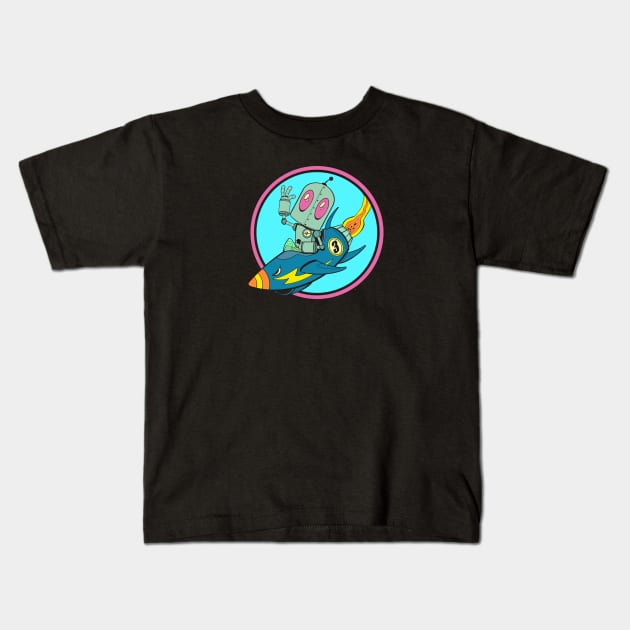 BLAST OFF! Kids T-Shirt by JIMBOT